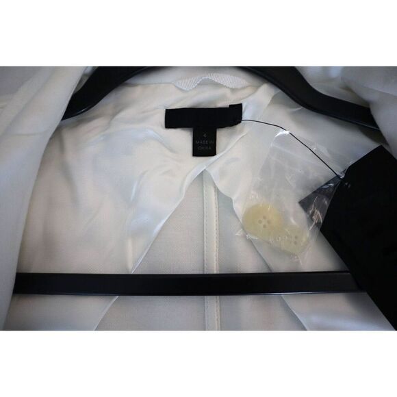 ATM Anthony Thomas Melillo AW1924 Women Sz 4 Chalk White Double Face Blazer - Picture 12 of 16
